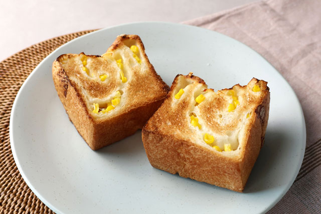 塩バターコーン食パン